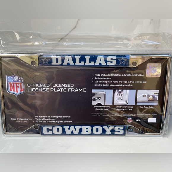 Dallas Cowboys License Plate Frame - Picture 1 of 3